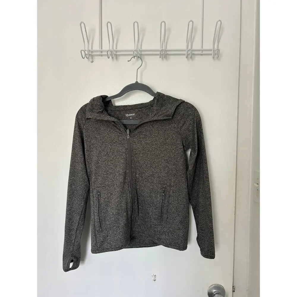 Quince KID Flowknit Active Full Zip Hoodie